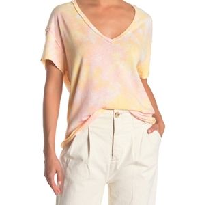 Umgee Pastel Marble Front Tie Top